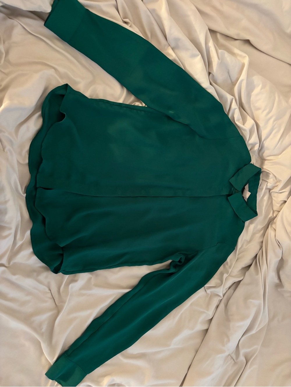Green button down shirt